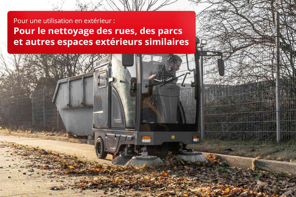 Balayeuse autoportée Clean Master Xtreme - 18000 m²/h
