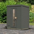 Sauna Exterior para 3 Pessoas, Madeira de Abeto de 38mm, Aquecedor de 9kW, Hytti Karibu agri-tract