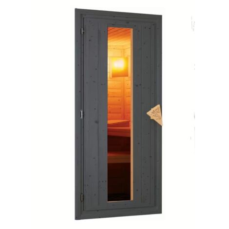 Sauna Exterior para 3 Pessoas, Madeira de Abeto de 38mm, Aquecedor de 9kW, Hytti Karibu agri-tract