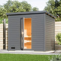 Sauna Exterior para 5 Pessoas, Madeira de Abeto de 38mm, Aquecedor de 9kW, Hytti Karibu agri-tract