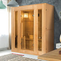 Sauna Exterior FinnTherm Kuuma S, Natural, 42 mm de Espessura da Parede, 138 x 111 cm agri-tract