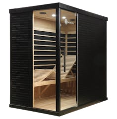 Sauna de Infravermelhos Distante Premium Black Box: Capacidade para 4 Pessoas agri-tract
