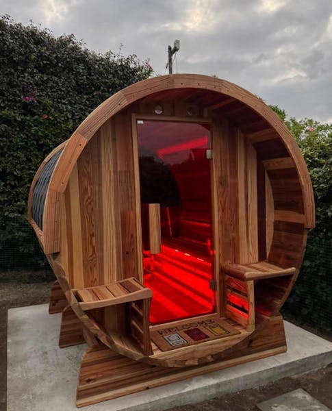Sauna para 2-3 pessoas (Aquecimento por Infravermelhos + Aquecimento Tradicional) agri-tract