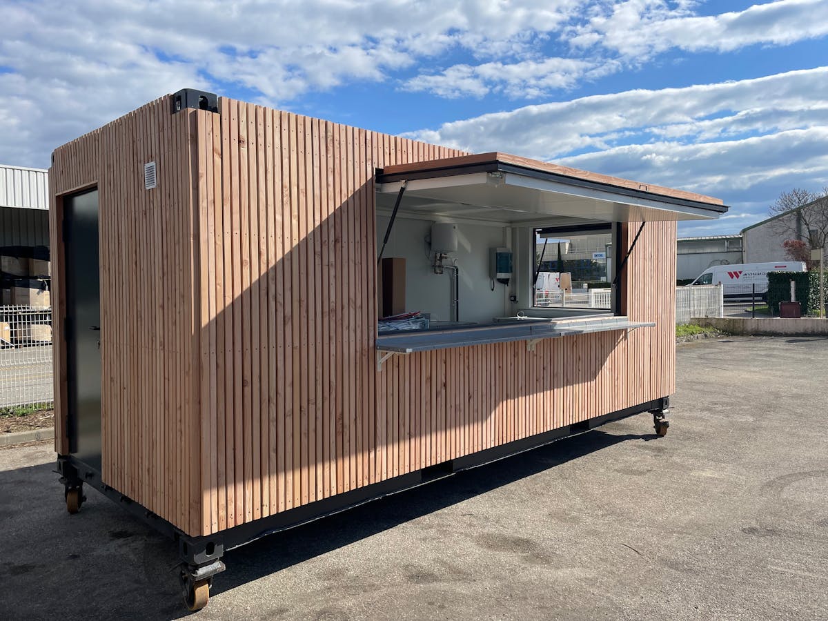 Quiosque/Snack-bar Contentor - Cozinha: 20 pés agri-tract
