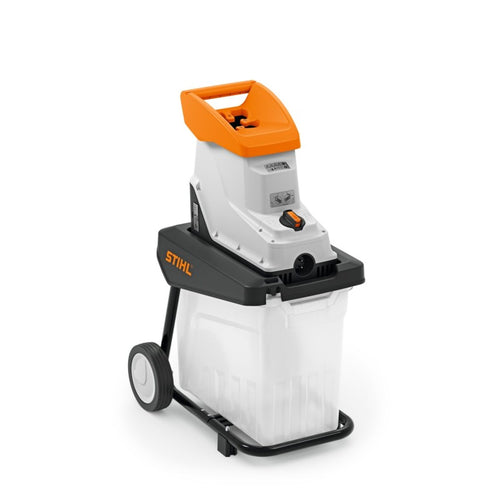 Broyeur électrique STIHL GHE140L 230V branches jusqu'à 40 mm d'ouverture en forme de trèfle agri-tract