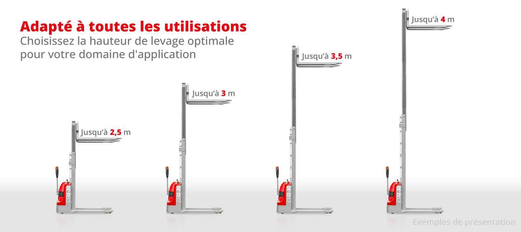Gerbeur électrique Compartec CS12-30 - Duplex 3000 mm