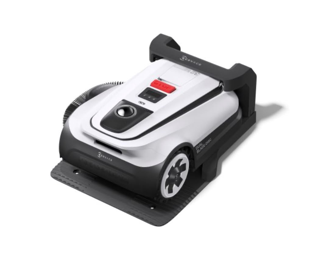Ecovacs Tondeuse Robot GOAT A1600 LiDAR Pro Kit d'entretien Noir et Blanc TIRESPARK