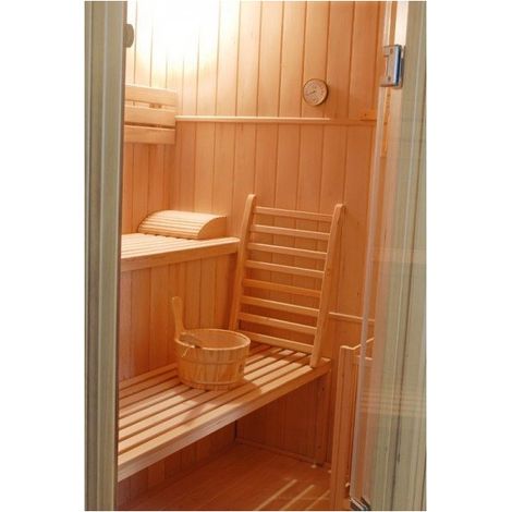 Sauna Exterior FinnTherm Kuuma S, Natural, 42 mm de Espessura da Parede, 138 x 111 cm agri-tract