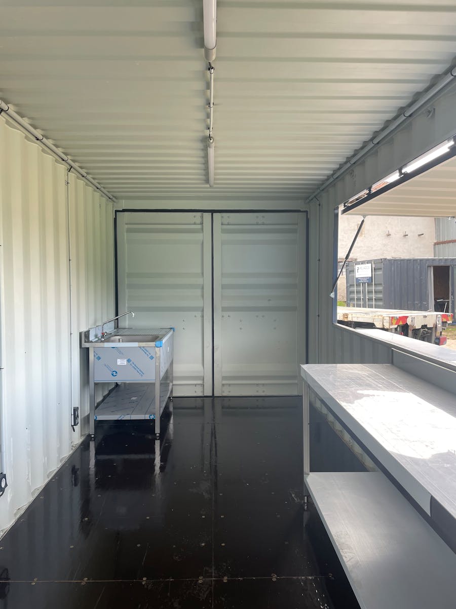 Quiosque/Snack-bar Contentor - Cozinha: 20 pés agri-tract