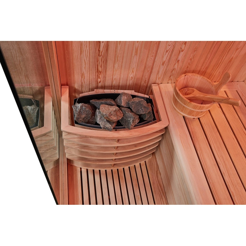 Sauna combinada de luxo Hammam BOREAL® SEQUOIA 4x2m agri-tract