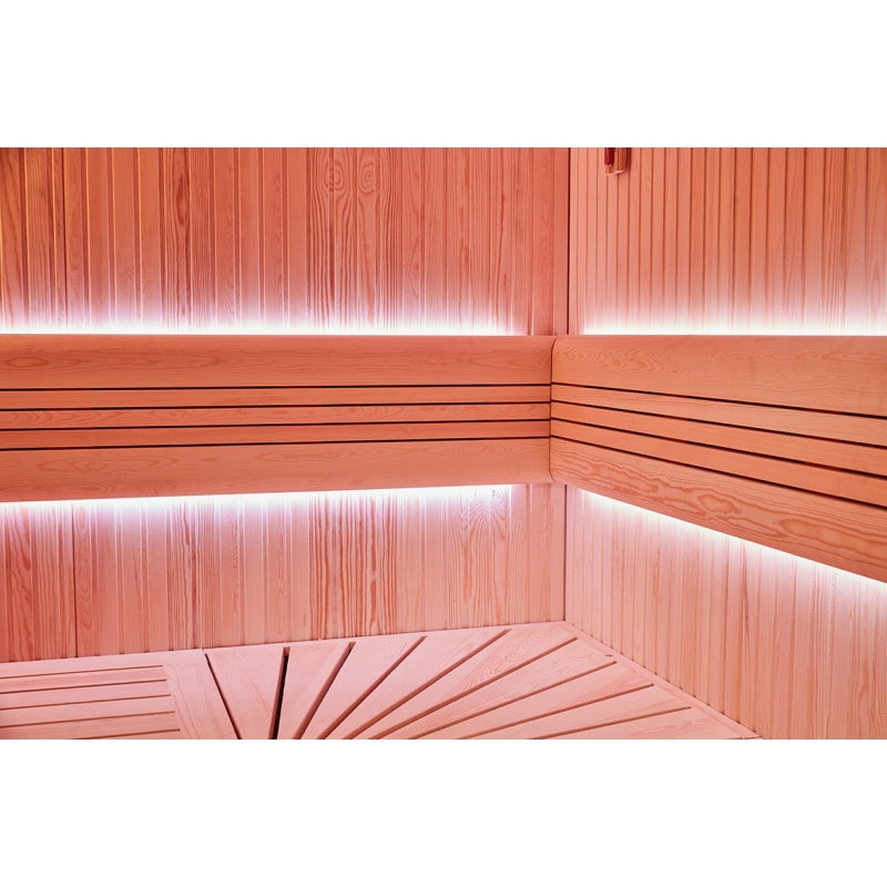 Sauna combinada de luxo Hammam BOREAL® SEQUOIA 4x2m agri-tract
