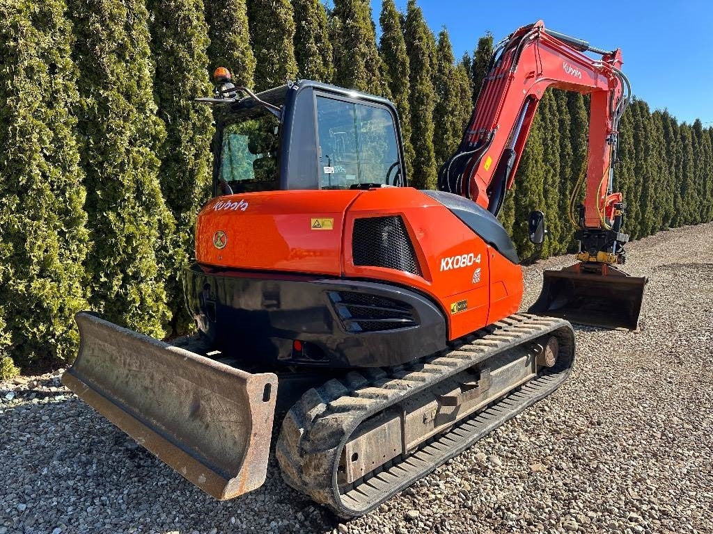 Kubota KX080-4 ENGCON + 3 CAÇAMBAS – 8,27T agri-tract