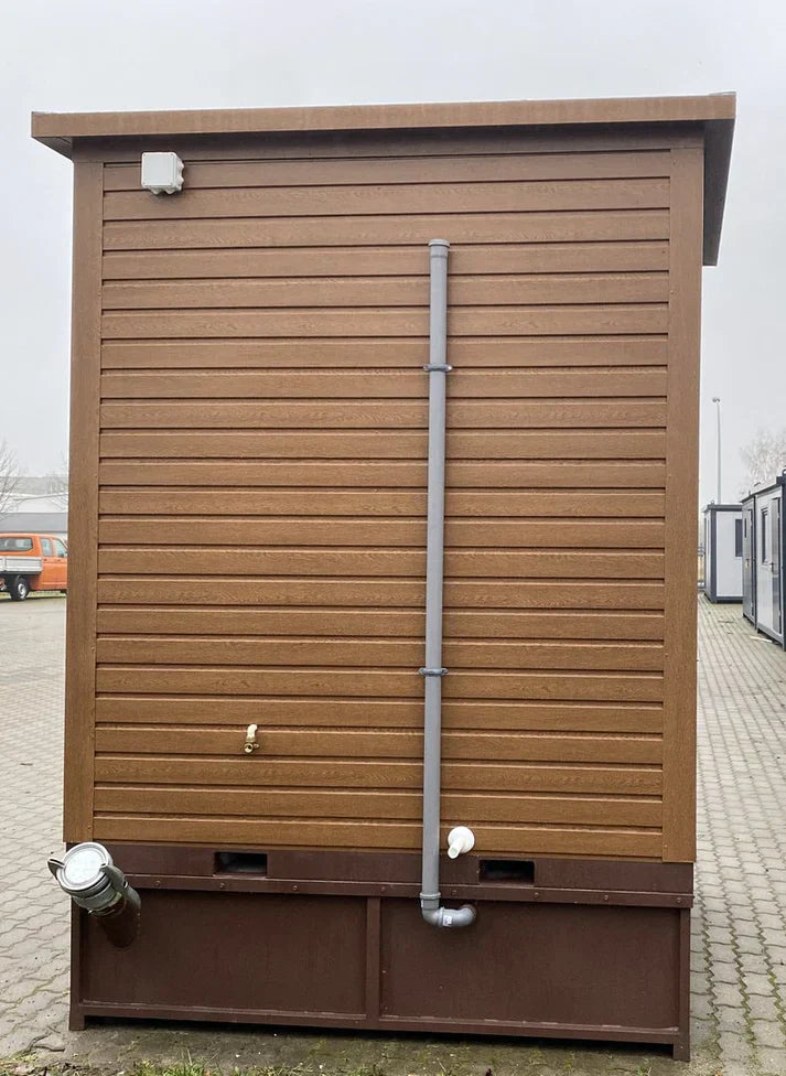 Conteneur sanitaire de 10 pieds de long sur 2,00 m x 2,00 m x 3,00 m