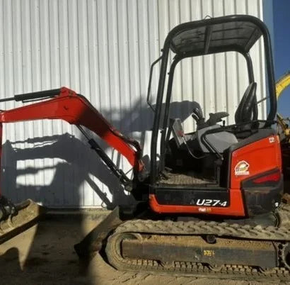 Mini Escavadora Kubota U27-4 com Cabine + 3 Caçambas – 2,6T agri-tract