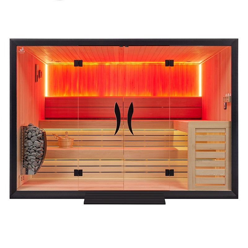 Sauna tradicional Boreal® CELEST PRO 300 - Capacidade para 8 pessoas - 300x200x210 cm agri-tract