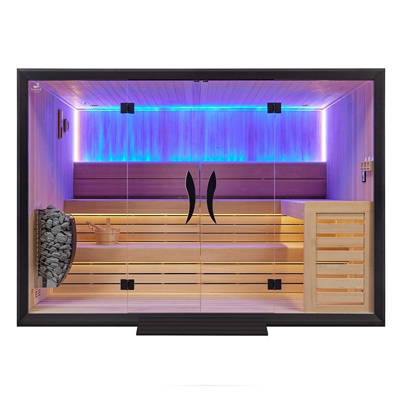 Sauna tradicional Boreal® CELEST PRO 300 - Capacidade para 8 pessoas - 300x200x210 cm agri-tract