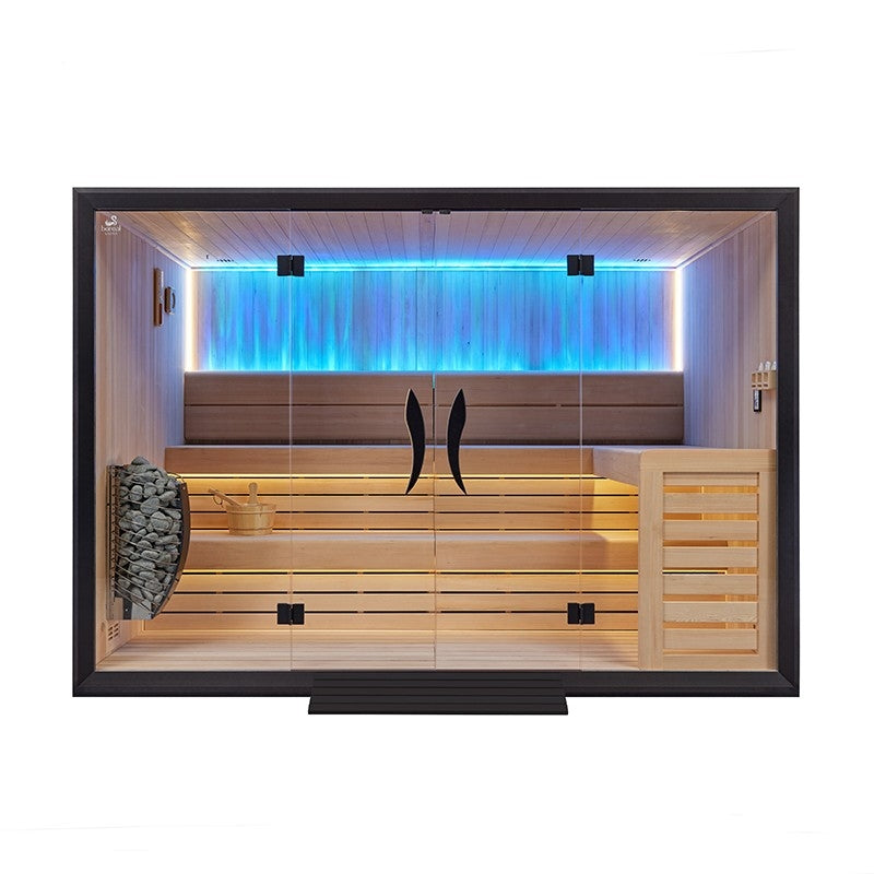 Sauna tradicional Boreal® CELEST PRO 300 - Capacidade para 8 pessoas - 300x200x210 cm agri-tract