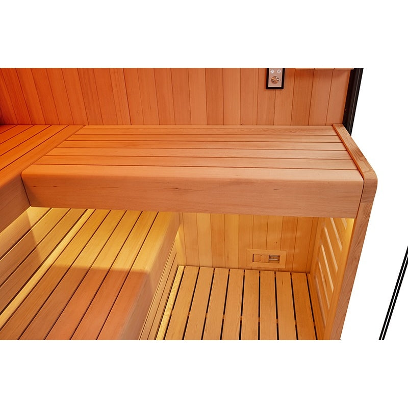Sauna tradicional Boreal® CELEST PRO 300 - Capacidade para 8 pessoas - 300x200x210 cm agri-tract
