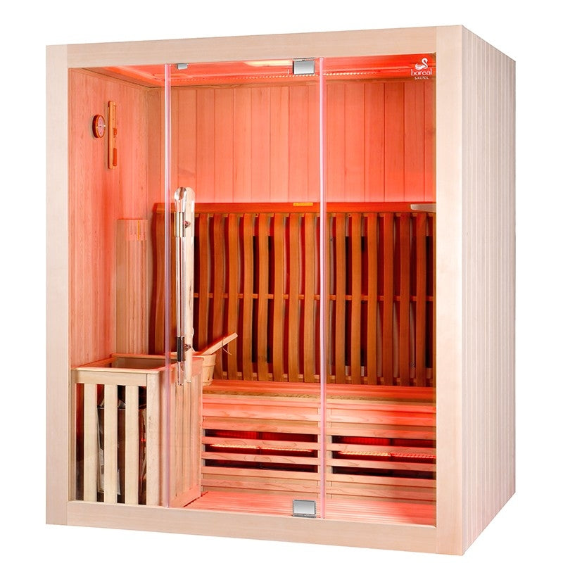 Sauna Combi Boreal® Elegance 3 - 175x125 Infravermelho + Vapor agri-tract