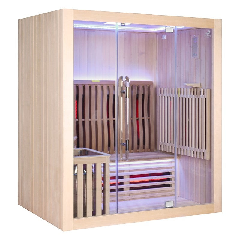 Sauna Combi Boreal® Elegance 3 - 175x125 Infravermelho + Vapor agri-tract