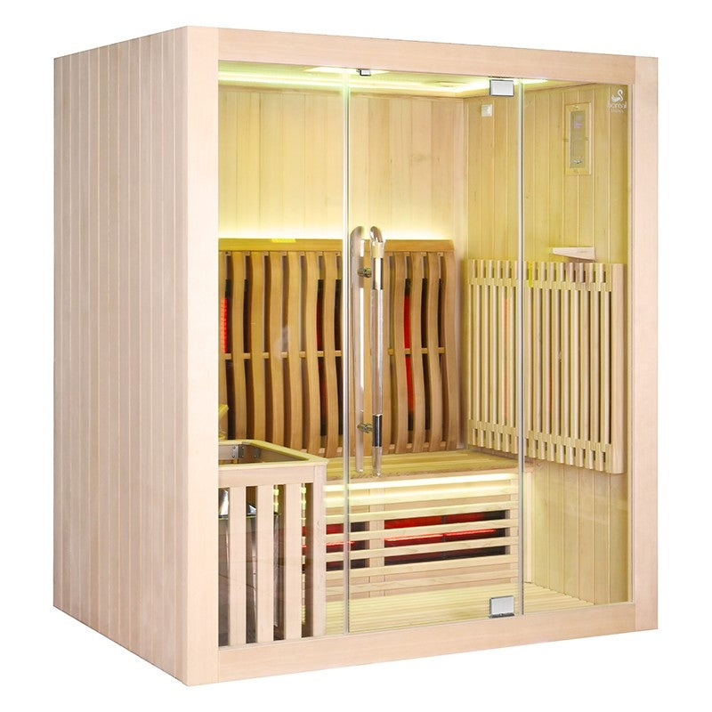 Sauna Combi Boreal® Elegance 3 - 175x125 Infravermelho + Vapor agri-tract