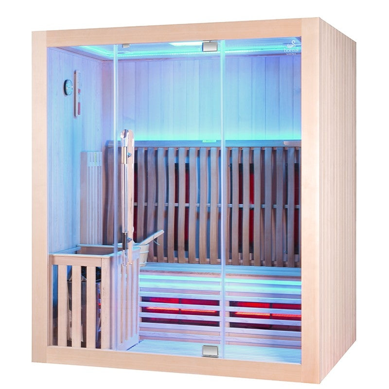 Sauna Combi Boreal® Elegance 3 - 175x125 Infravermelho + Vapor agri-tract