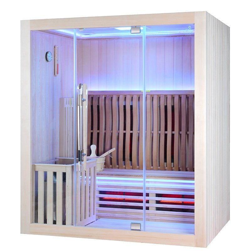 Sauna Combi Boreal® Elegance 3 - 175x125 Infravermelho + Vapor agri-tract