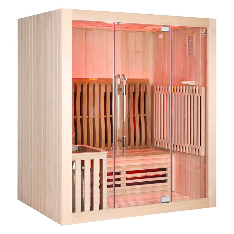 Sauna Combi Boreal® Elegance 3 - 175x125 Infravermelho + Vapor agri-tract