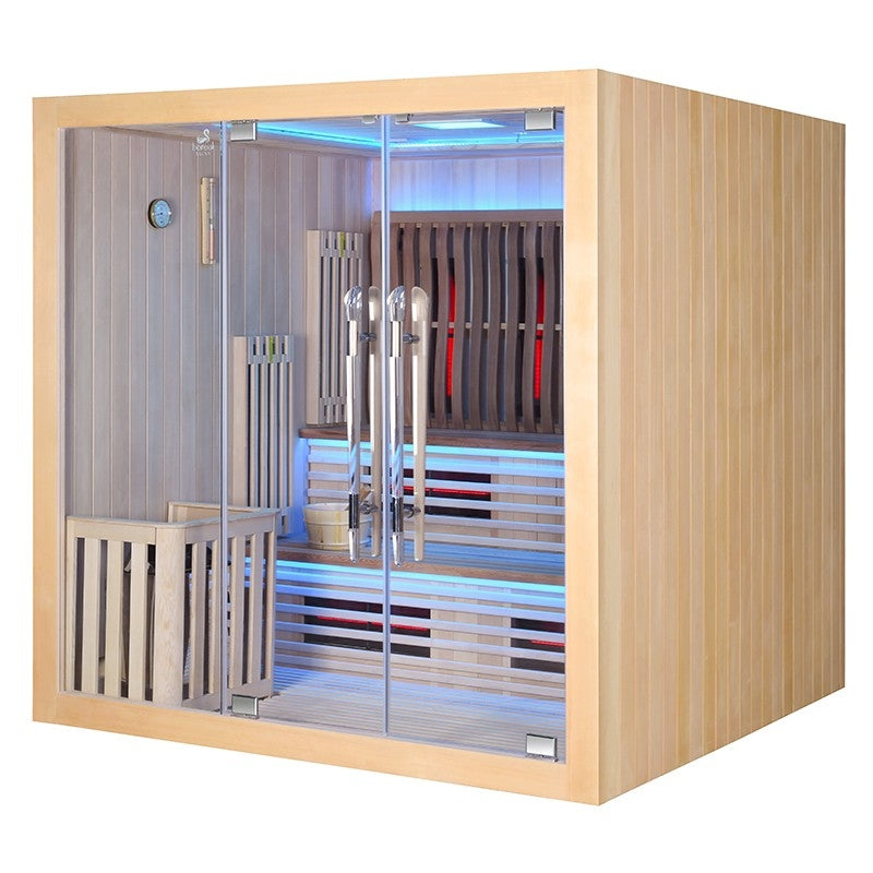 Sauna Boreal® Elegance PRO 6 Combi - 200x200 Infravermelhos + Vapor agri-tract