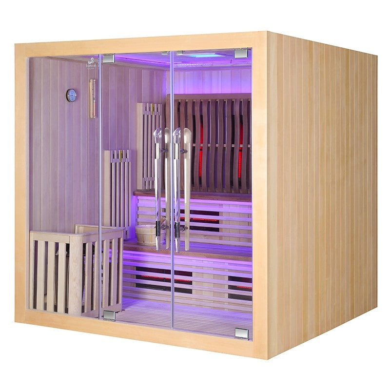 Sauna Boreal® Elegance PRO 6 Combi - 200x200 Infravermelhos + Vapor agri-tract