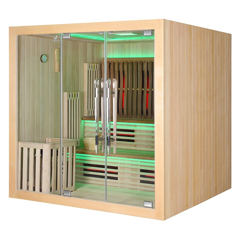 Sauna Boreal® Elegance PRO 6 Combi - 200x200 Infravermelhos + Vapor agri-tract
