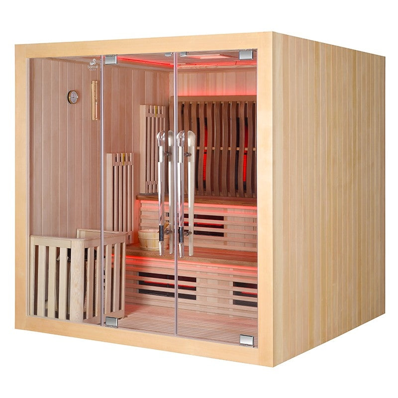 Sauna Boreal® Elegance PRO 6 Combi - 200x200 Infravermelhos + Vapor agri-tract