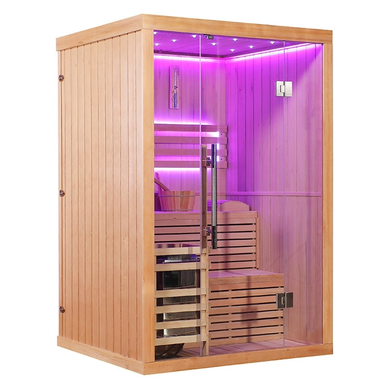 Sauna finlandais Nordica  Vapeur V23-S (1 à 2 places) - 133 x 122 x H.202. . agri-tract